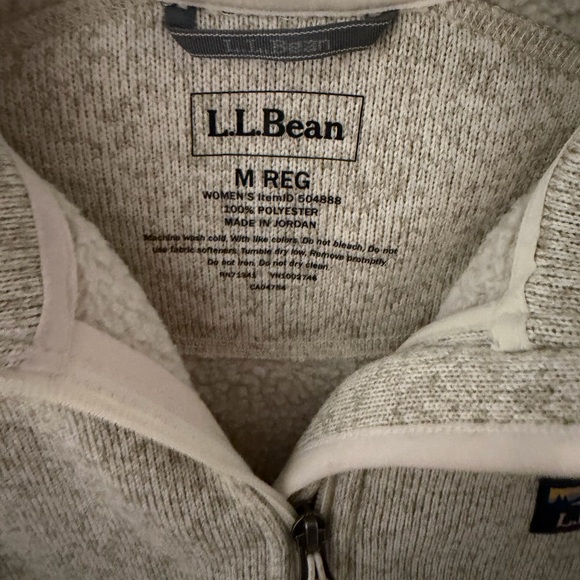 L.L. Bean Sweater Fleece Full-Zip Jacket - Picture 4 of 4